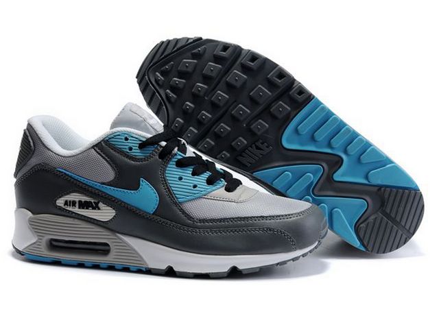 Nike Air Max Shoes Womens Gray/Black/Blue Online